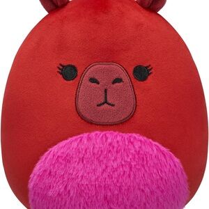 Squishmallows Original 8 Inch Marcia Maroon Capybara Official Jazwares Plush Toy